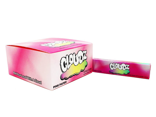 Cloudz Rolling Papers King Size - Pink - VIR Wholesale