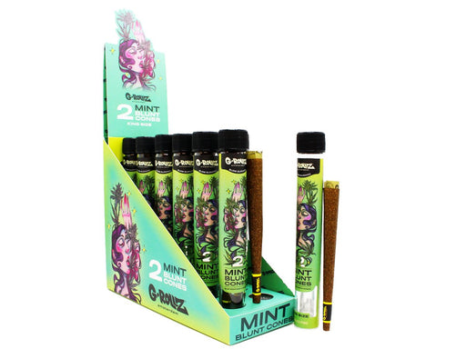 G-ROLLZ - Mint Flavour - Mint Blunt Cones - 12 Per Box - 2 Per Pack - Mint - VIR Wholesale