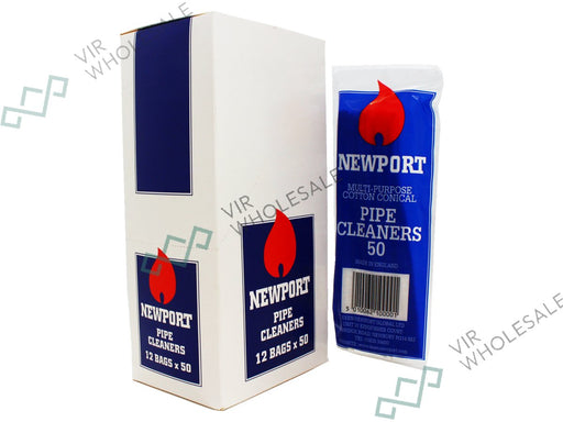 NEWPORT Pipe Cleaner 12 Per Box - 50 Per Pack - VIR Wholesale