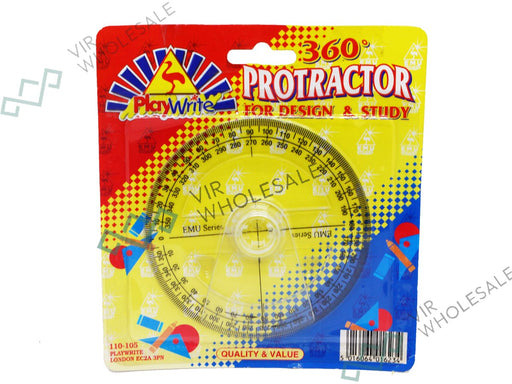 PLAYWRITE 360° Protractor - 12 Pack - VIR Wholesale