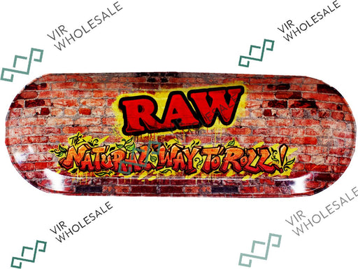 RAW Metal Skate Board Graffiti Rawthentic Rolling Tray (Perfect Way To Roll) - VIR Wholesale