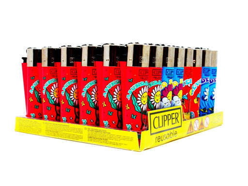 CLIPPER Lighters Printed 48's Various Designs - Sun Is Shining - VIR Wholesale