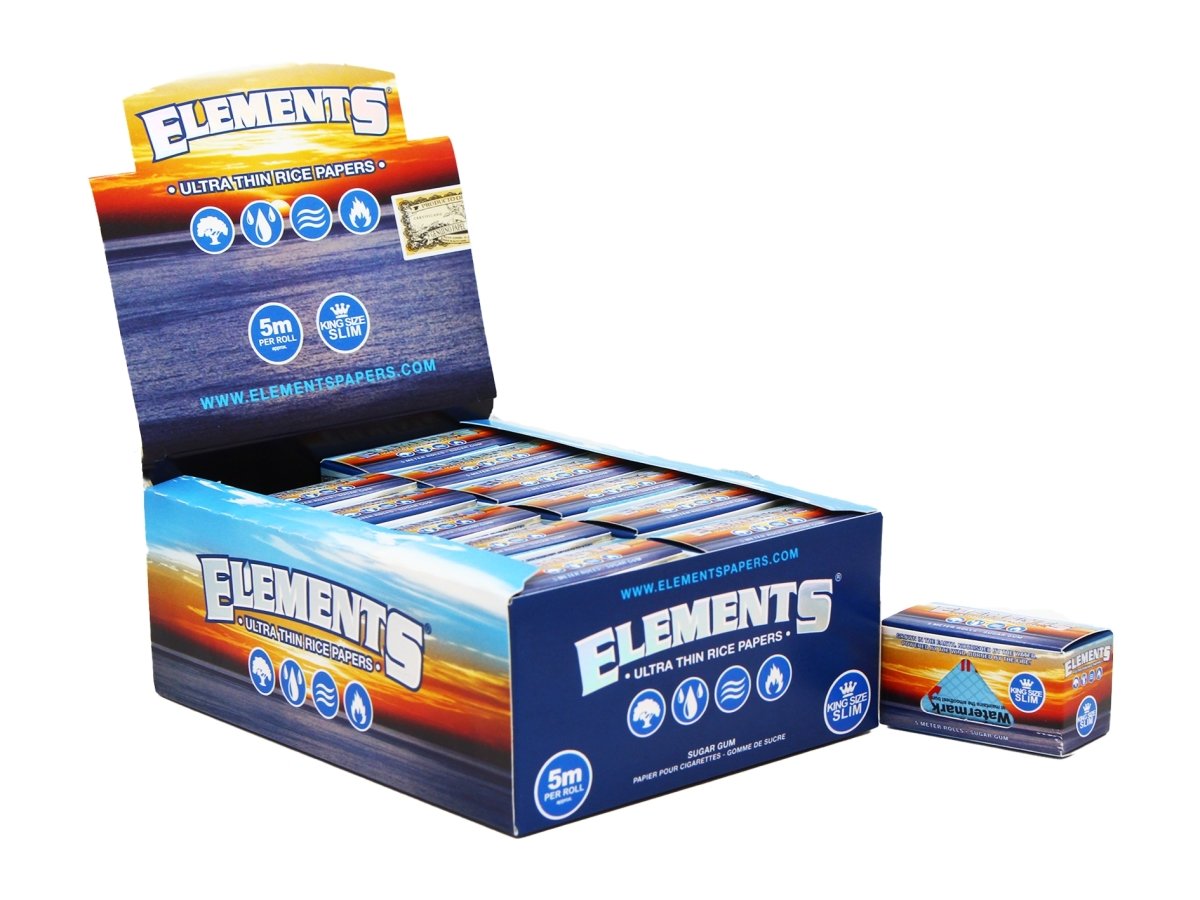  Elements King Size Ultra Thim Slim Rice Rolling Papers