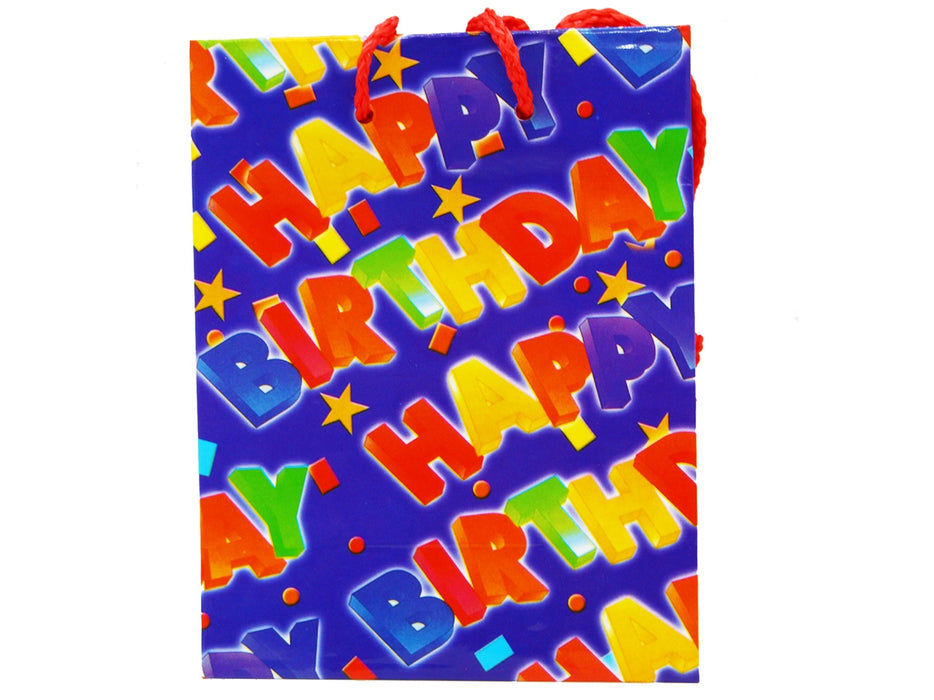 Gift Bags Birthday Printed Size Small 3443T (5.5" X 4.25") - VIR Wholesale