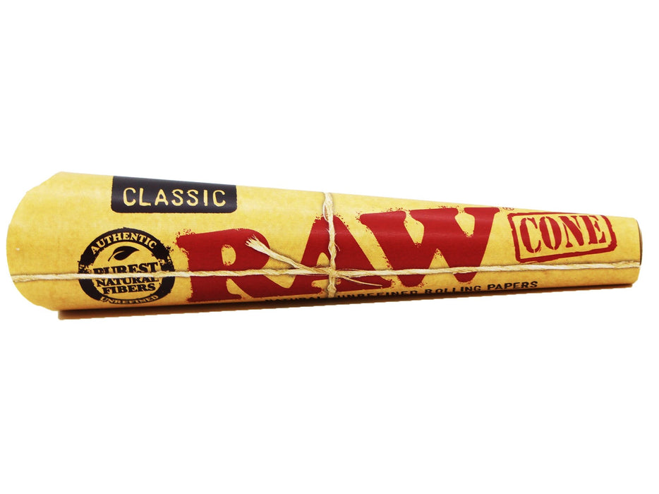RAW Classic 1¼ Pre-Rolled Cones - 32 Pack Per Box - 6 Cones Per Pack - VIR Wholesale