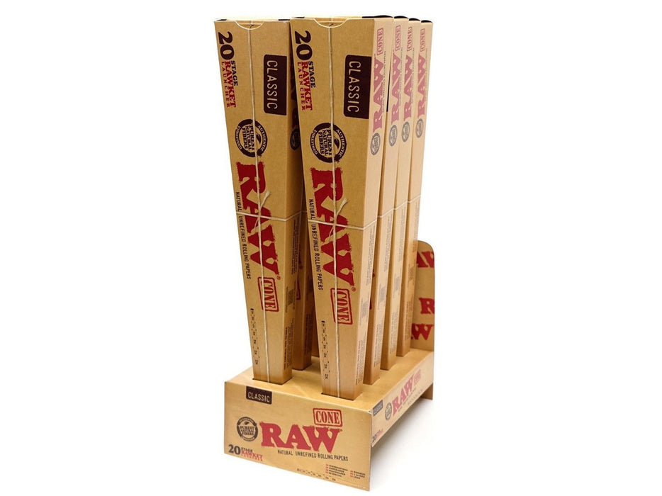 RAW Classic 20 Stage Rawket Launcher Cones - 8 Pack - VIR Wholesale