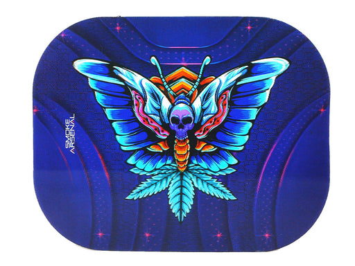 SMOKE ARSENAL Trays Small Mixed Designs - Butterfly With Cover - VIR Wholesale