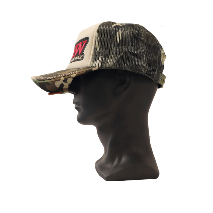 RAW Camo & Tan Trucker Hat with Poker