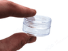 1g Empty Clear Hash Pots – Non - Stick Storage Containers (2cm x 3.5cm) - VIR Wholesale