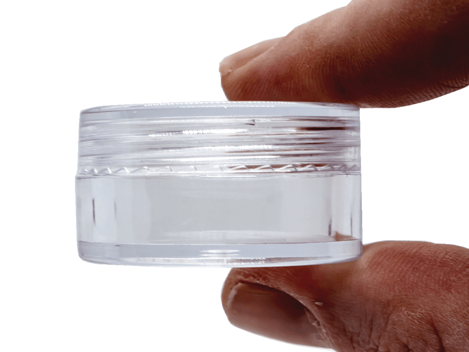 1g Empty Clear Hash Pots – Non - Stick Storage Containers (2cm x 3.5cm) - VIR Wholesale