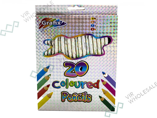 20 Colouring Pencils - Single - VIR Wholesale