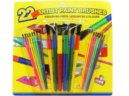 22 Artist Paint Brushes - Pack Of 12 Per Box - VIR Wholesale