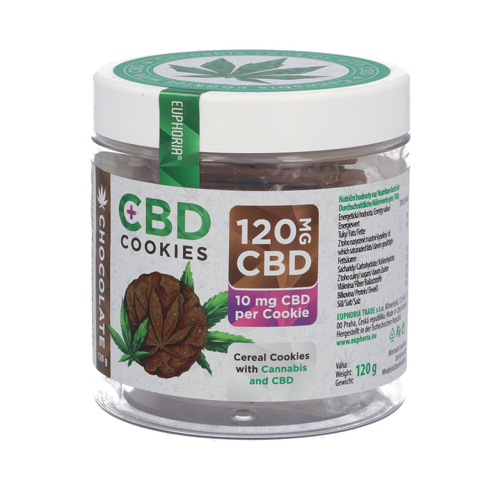 Euphoria CBD Cookies Chocolate – 120mg CBD