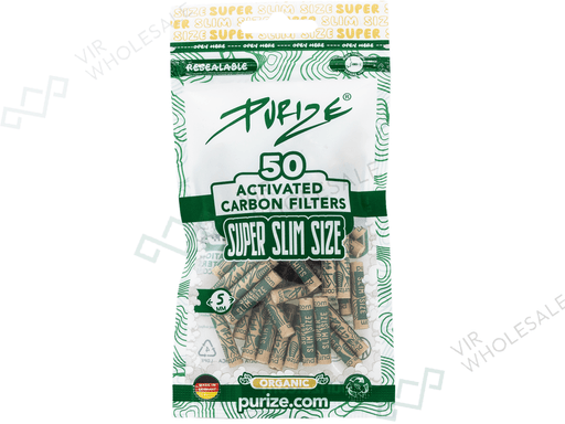 50 PURIZE® Organic Super Slim Size Filters - VIR Wholesale