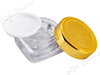 50pcs 1g Empty Clear Hash Pots – Non-Stick Storage Containers with Coloured Lids (50 Pack) - VIR Wholesale