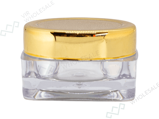 50pcs 1g Empty Clear Hash Pots – Non-Stick Storage Containers with Coloured Lids (50 Pack) - VIR Wholesale