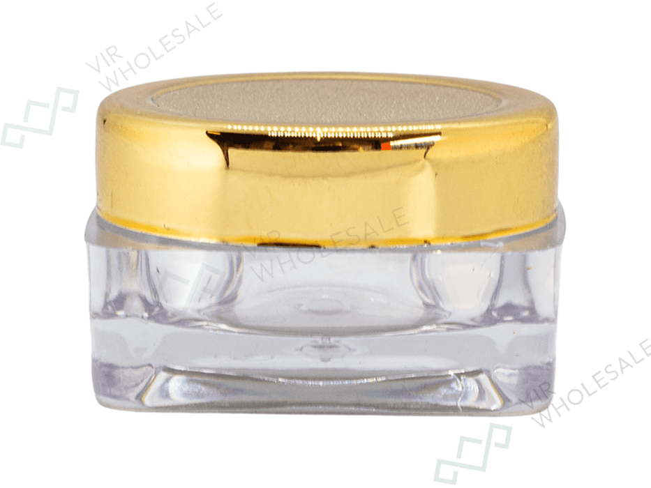 50pcs 1g Empty Clear Hash Pots – Non-Stick Storage Containers with Coloured Lids (50 Pack) - VIR Wholesale
