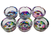 6 x Eye Design Glass Ashtrays – Full Box - VIR Wholesale