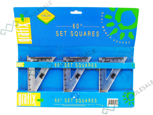 60° Set Squares Per Individually Per Square - VIR Wholesale
