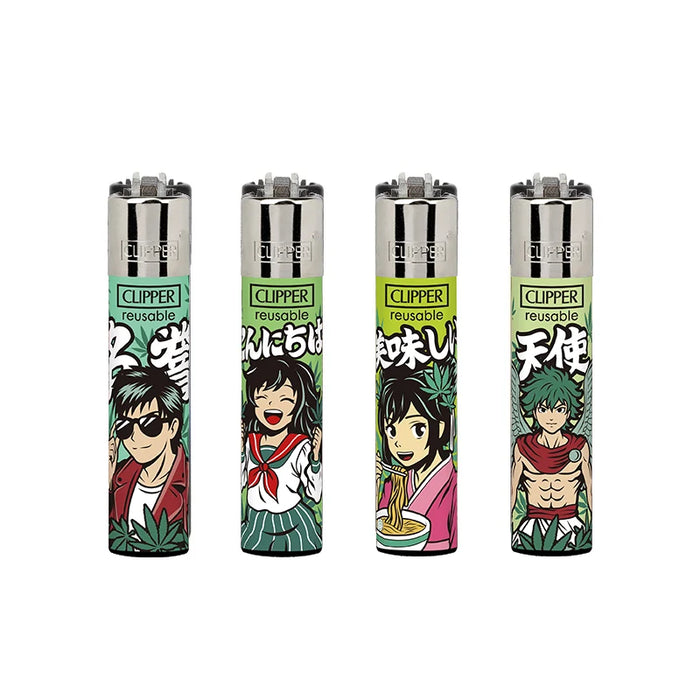 Clipper Classic Large Lighter ANIME WEED X 48 lighters