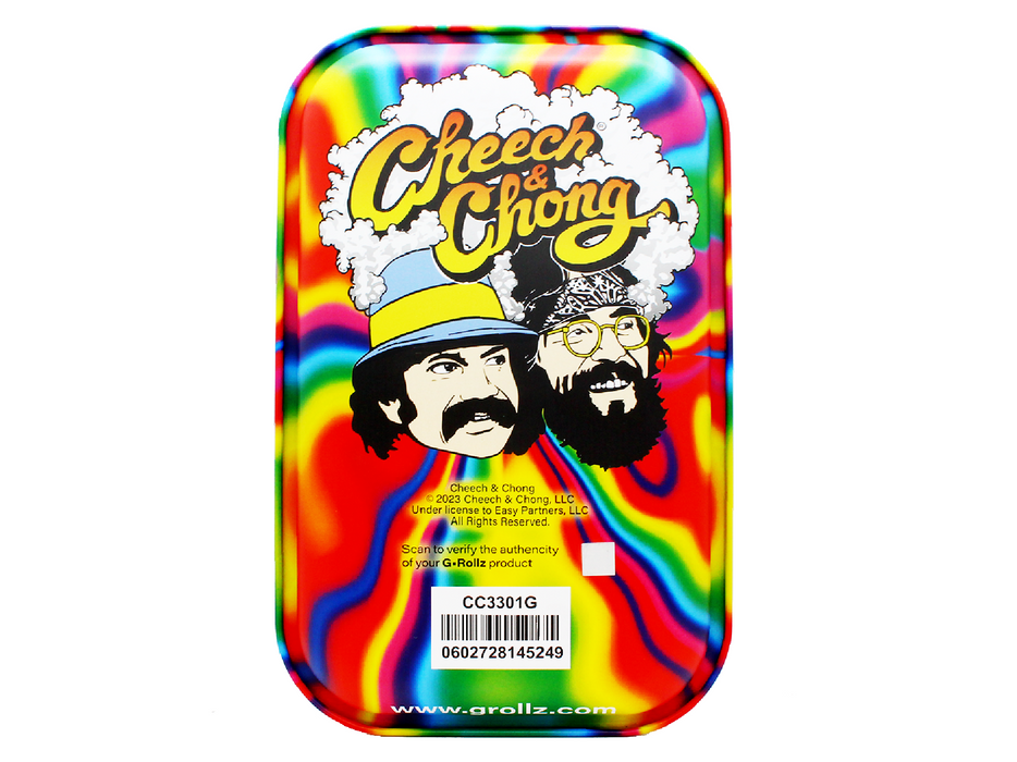 G- Rollz Medium Rolling Tray - Cheech & Chong - Trippy - VIR Wholesale