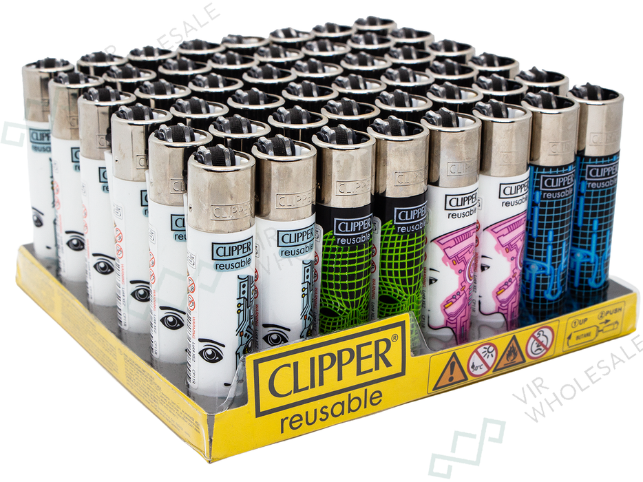 Clipper Classic Lighters AI FACES 1 X 48 lighters