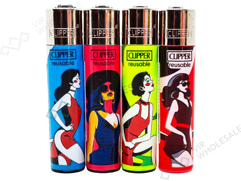 CLIPPER Lighters Printed 48's Various Designs – Fashion Girl