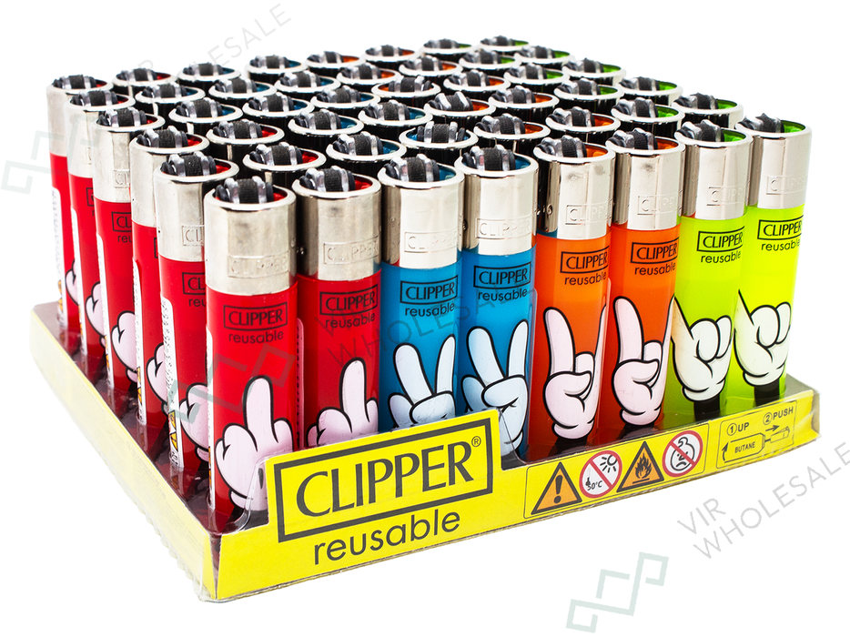 CLIPPER Lighters Printed 48's Various Designs – Hands On
