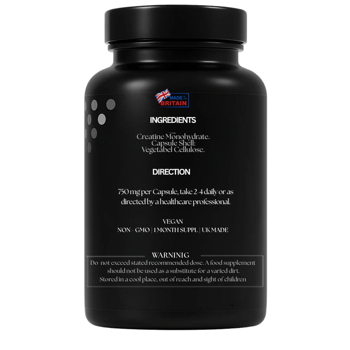 Premium Creatine Monohydrate Capsules – 120 Count