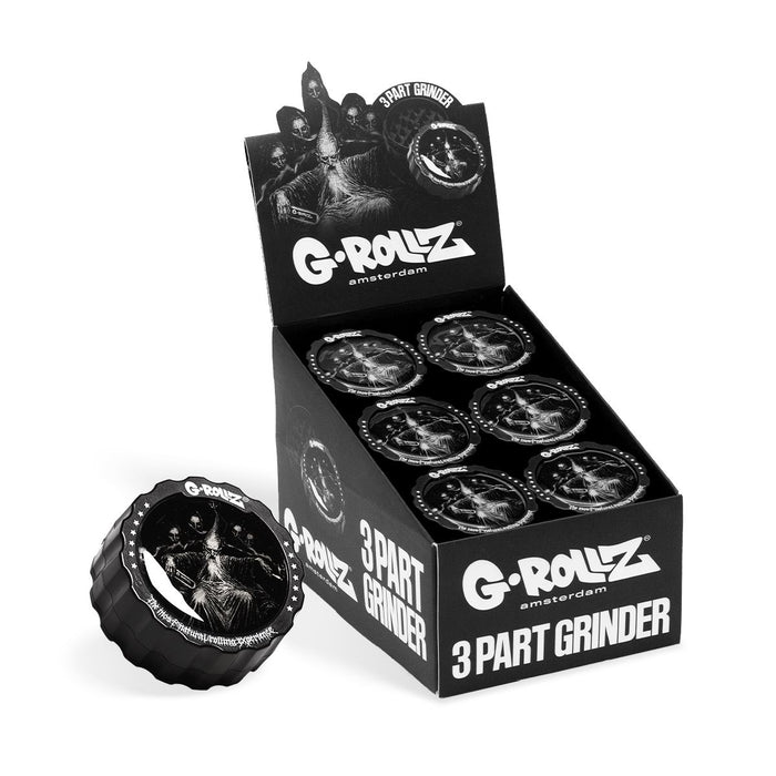 G-Rollz Collector 3-Part Grinder 53mm 'Wizard' (18pcs Display)