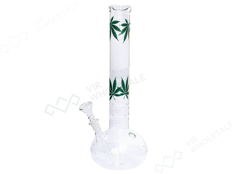 Glass Bong - Classic Leaf 13” Straight