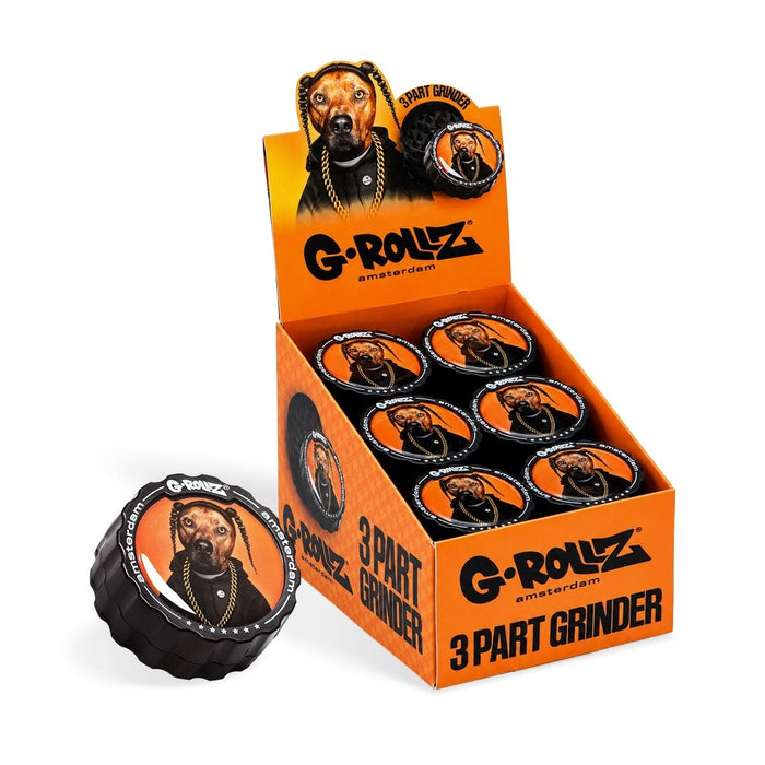 G-Rollz Pets Rock 3-Part Grinder 53mm ‘Rap’ (18pcs Display)