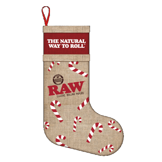 RAW Christmas Candy Cane Stocking – 100% Hemp