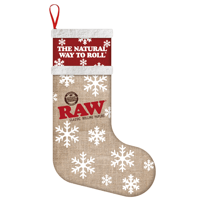 RAW Christmas Snowflake Stocking – 100% Hemp