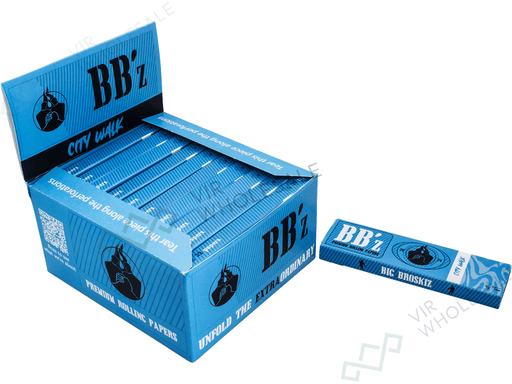 Big Broskiz City Walk King Size Rolling Papers & Tips Full Box of 22 Packs | 32 Papers + 30 Tips Per Pack - VIR Wholesale