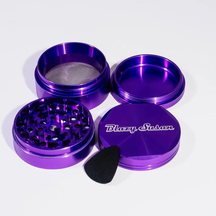 Blazy Susan 4-Piece Aluminum Grinder | 2.5" | New & Improved Design - VIR Wholesale