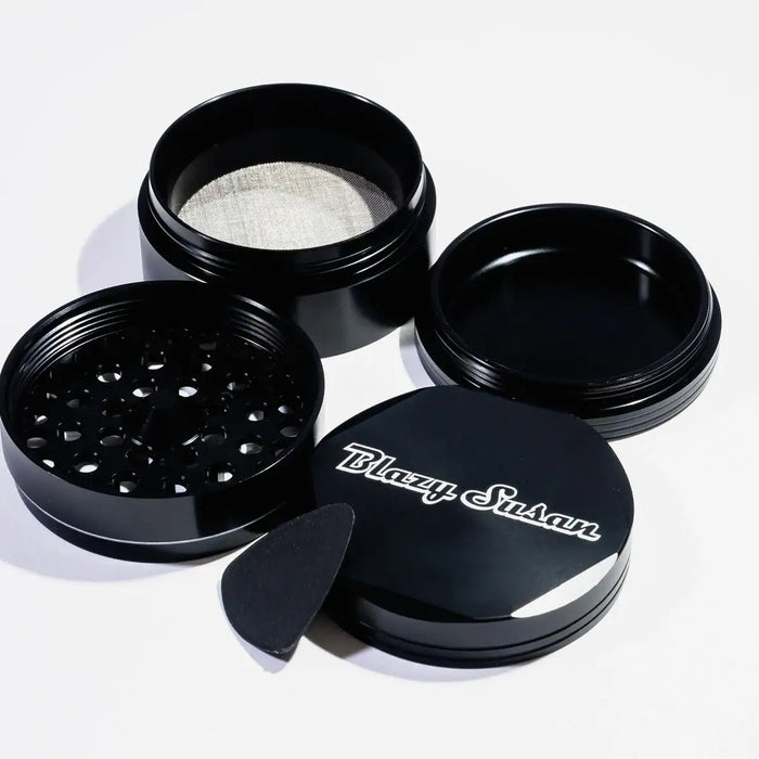 Blazy Susan 4 - Piece Aluminum Grinder | 2.5" | New & Improved Design - VIR Wholesale