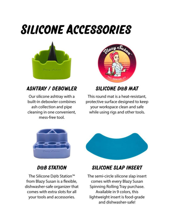 Blazy Susan Leafy (Cherry) Spinning Rolling Tray (Colour Inserts May Vary) - VIR Wholesale