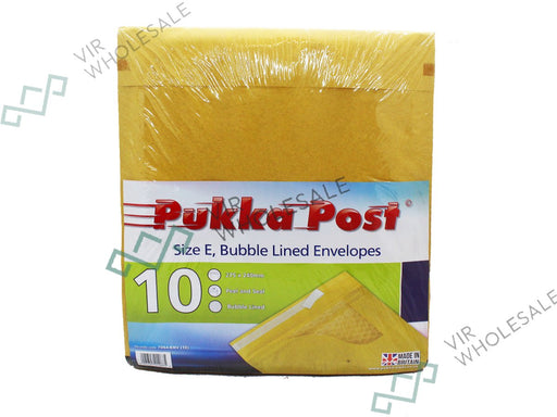 Bubble Lined Envelopes Strip & Seal Size E - VIR Wholesale