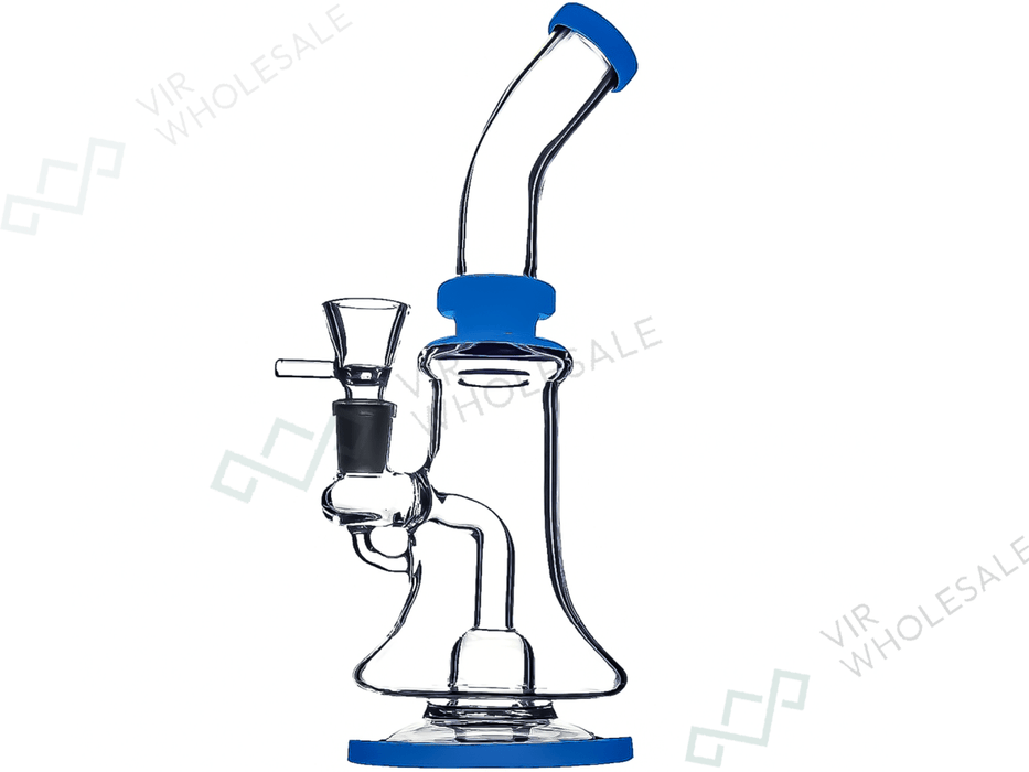 BULLET BONG Glass Bong with Percolator – 24.5cm - VIR Wholesale