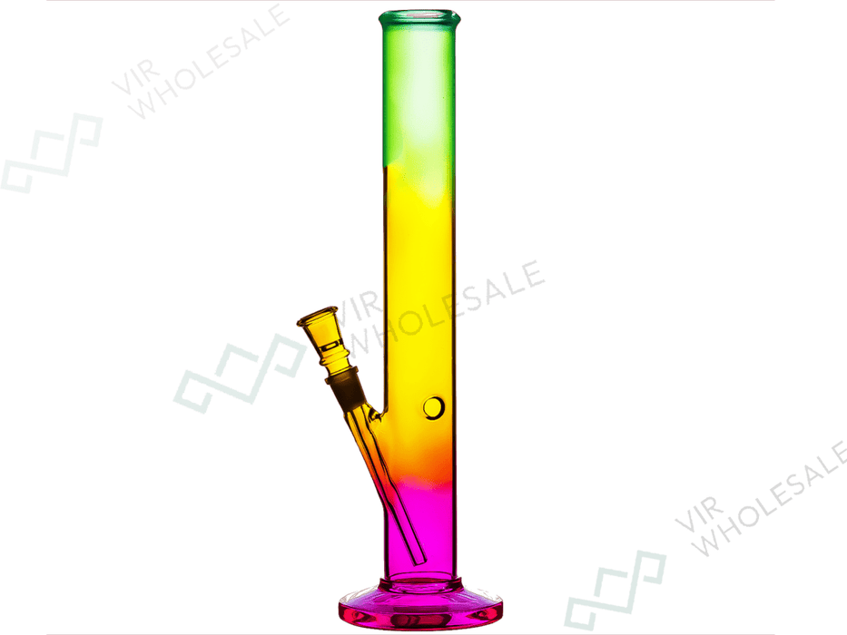 Bullet Glow Glass Reggae Bong – Model 040, 35 cm, 14.5 mm Joint - VIR Wholesale