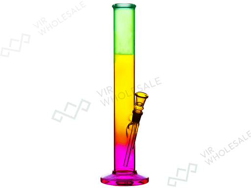 Bullet Glow Glass Reggae Bong – Model 040, 35 cm, 14.5 mm Joint - VIR Wholesale