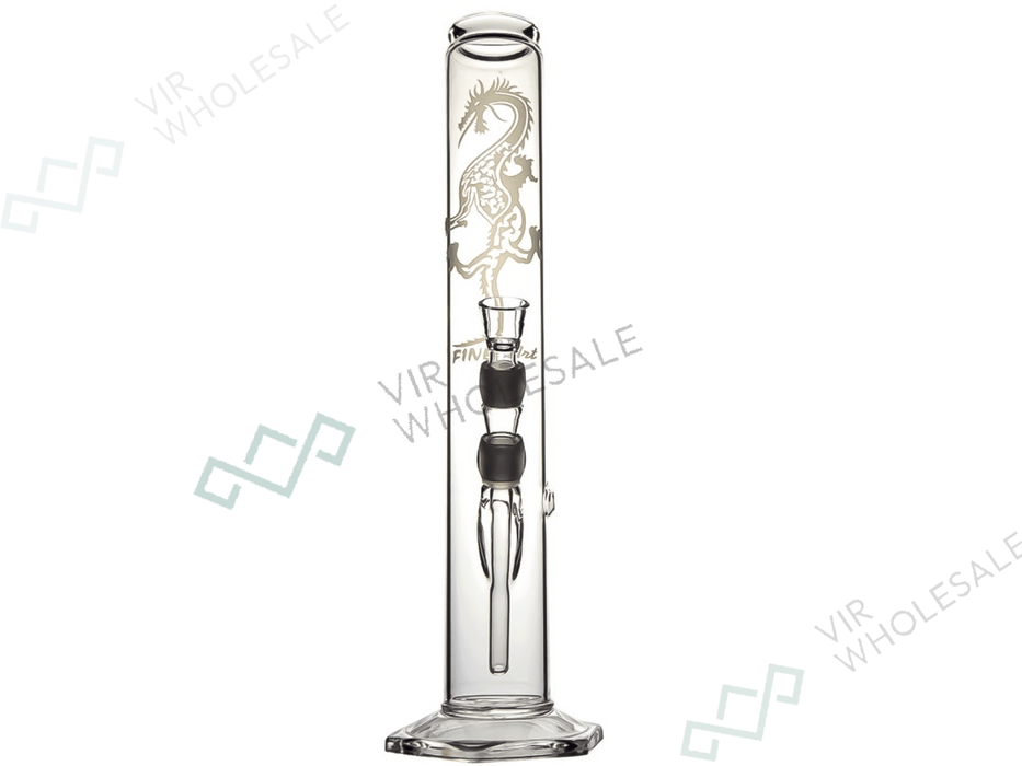 Bullet Heavy Glass Bong with Dragon Design – Model 1131, 45cm, 18.8mm - VIR Wholesale
