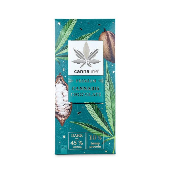 Cannaline Premium Canna Dark Chocolate 45% Cocoa - Hemp Protein 10% Hemp – 80g - VIR Wholesale