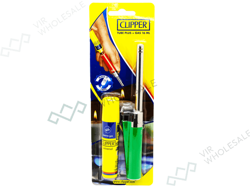 CLIPPER BBQ Lighter Tube + 16ml Gas (Colours May Vary) – Sold Individually - VIR Wholesale