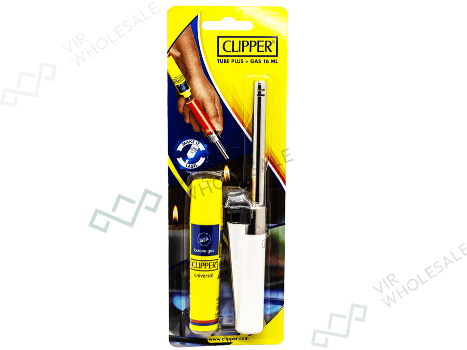 CLIPPER BBQ Lighter Tube + 16ml Gas (Colours May Vary) – Sold Individually - VIR Wholesale