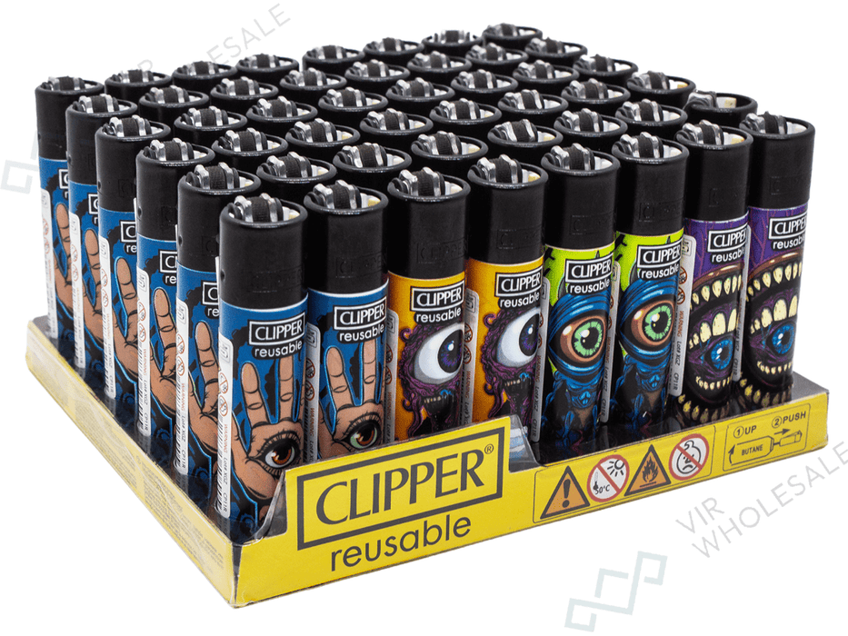 Clipper Classic Lighters DARK ART 1 X 48 lighters - VIR Wholesale