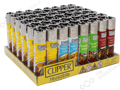 Clipper Classic Lighters ENGLISH CUISINE 1 X 48 lighters - VIR Wholesale