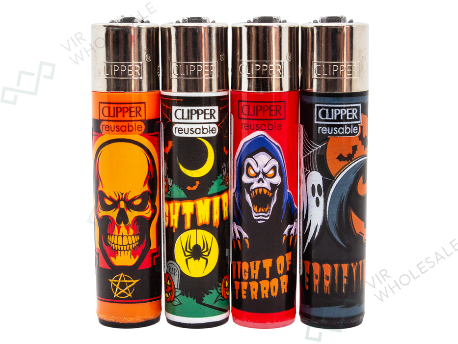 Clipper Classic Lighters NIGHT OF TERROR 1 X 48 lighters - VIR Wholesale