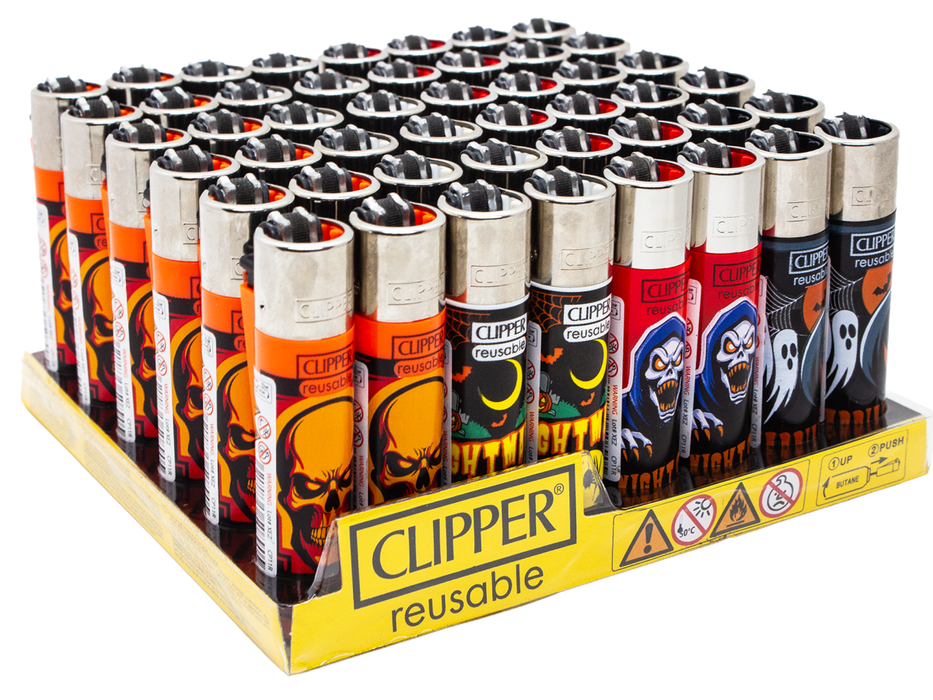 Clipper Classic Lighters NIGHT OF TERROR 1 X 48 lighters - VIR Wholesale